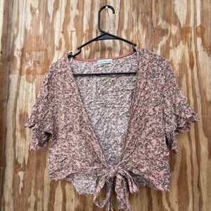 Dainty Hooligan Tie Blouse (L)